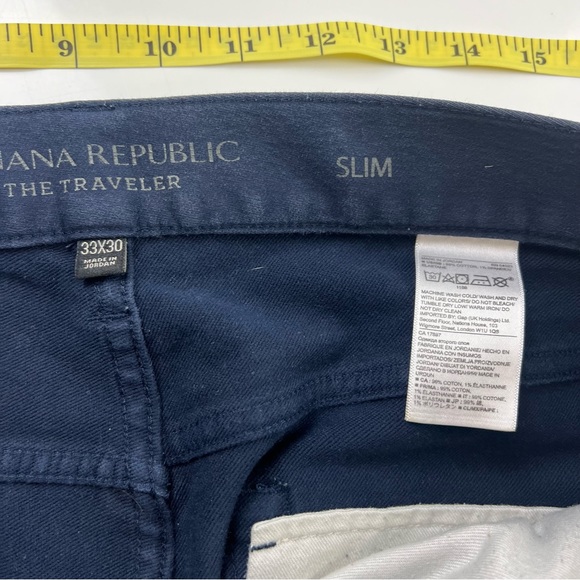 Banana republic men’s navy blue jeans 33 x 30 slim L21-48 - Picture 4 of 5